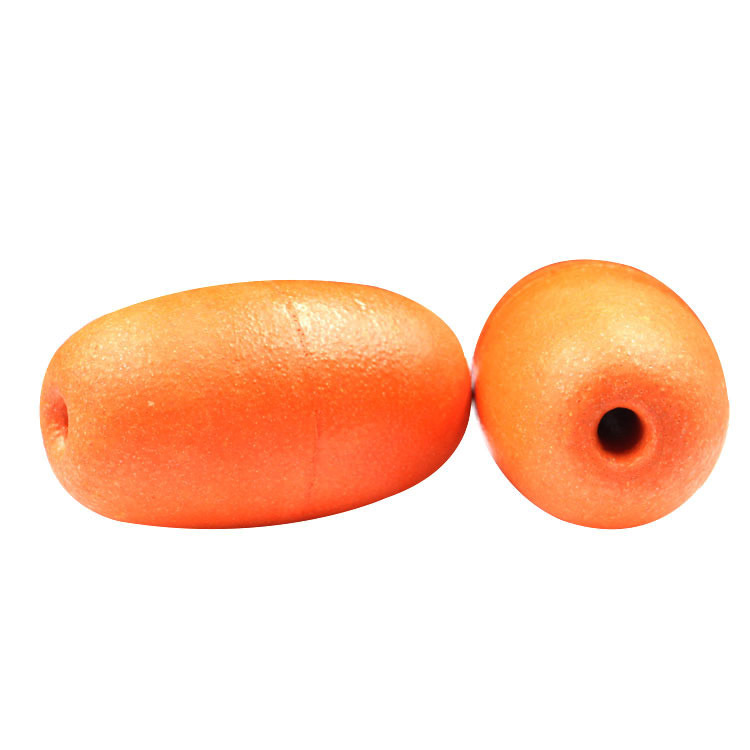 Lot De 5 Bouées Flottantes Perforées – PVC Mousse – Orange – 11 X 7 Cm – 33 G – Pour Filets De Pêche, Cages, Marquage Piscine – Résiste Soleil Et Sel