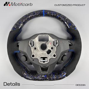 Volante de Fibra de Carbono Forjado Azul Personalizado con Estrella para Volkswagen MK8 Golf R GTI Touareg Jetta Arteon Tiguan 2020-2025 - Product Image 5