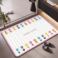 Tapis de bain en diatomite HM 2,5 mm, séchage rapide, super absorbant, antidérapant, durable, tapis de sol pour salle de bain, personnalisation de la marque