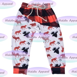 Aa-2 Nouveauté Halloween – Legging long tricoté en soie de lait, bicolore, imprimé animal, style anglais, pour bébé garçon - Product Image 2