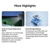 Caméra IP à quatre objectifs AW623FR, caméra de surveillance intelligente avec suivi humain par IA, audio bidirectionnel, alarme et surveillance à distance