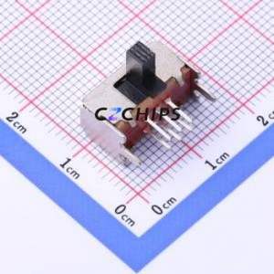 SK22D15L6 Slide Switch Through hole Component (THT) Switch Double Pole Double Throw Rectangle Pin Header PC Pin 14.6mm - Product Image 1