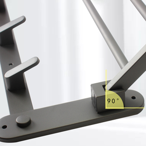 Thời trang màu đen và màu xám thép không gỉ Khăn Treo tường-gắn ráp phòng tắm kệ với Hooks cho lưu trữ hiển thị - Product Image 3