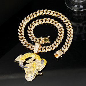 कस्टम डिजाइन लॉस एंजेलिस बकरी के प्रमुख गहने गैंडा पेलेंट खेल टीम के प्रशंसक राष्ट्रीय फुटबॉल श्रृंखला हार - Product Image 4