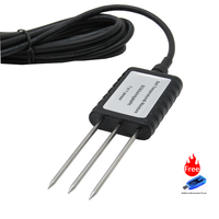 Capteur Intégré 7-en-1 pour Agriculture Intelligente : Surveillance en Ligne LoRa/LoRaWAN, Enregistreur de Données RS485 pour Humidité, Température, CE, Salinité et NPK du Sol
