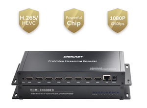 Encodeur vidéo HD H.265 HEVC 1080p, encodeur HD vers Ethernet <span class=keywords><strong>IPTV</strong></span> RTMP pour la diffusion en direct et la diffusion télévisuelle - Product Image 2