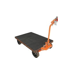 Chariot à plateforme électrique robuste de 1000 kg avec structure soudée et conception pliable pour une utilisation tout-terrain