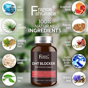 Complément DHT Blocker personnalisé pour une santé optimale, contrôle de la perte de cheveux, soutien du système immunitaire, capsules DHT Blocker - Product Image 4