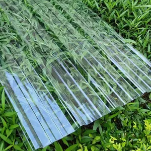 2.5mm d'épaisseur Polyester panneau solaire Transparent Polycarbonate incassable plastique verre auvent serre toit