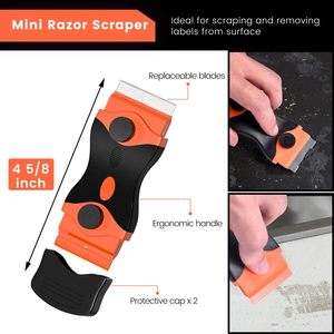 Razor Blade Scraper, 2 PCS Razor Scraper <b>Tool</b> <b>for</b> Removing Label, Registration Sticker, Tint, Grease From Windshield, Appliance - Product Image 3