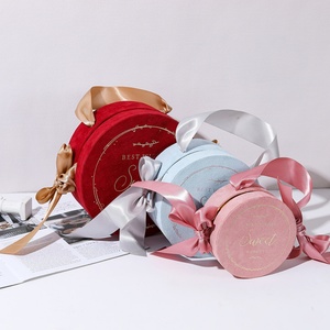 Velvet <b>Wedding</b> Handbag Candy <b>Box</b> Velvet <b>Wedding</b> Favor <b>Box</b> Side-Handled Bow Gift <b>Box</b> - Product Image 3