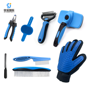 Kit de 8 Productos para el Cuidado de Mascotas: Cepillo, Peine Autolimpiante para Gatos, Guante Quita Pelos, Peine Antipulgas, Cortaúñas para Perros con Lima - Product Image 1