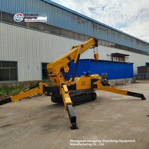 Crawler listrik derek laba-laba operasi Remote kontrol hidrolik teleskopik Boom lift lipat 20m tinggi angkat 5m/1000kg - Product Image 6