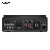 Amplificateur de puissance karaoké numérique professionnel 100W + 100W Système de suppression de rétroaction DSP avec USB Bluetooth