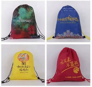 Low Moq Wholesale <b>Cheap</b> Drawstring Sack Pack Bag Polyester Bags - Product Image 6