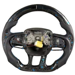 Volant sport en fibre de carbone 3 branches 40 mm pour Dodge Charger Challenger Durango Demon SRT Journey RT Viper RAM - Product Image 1