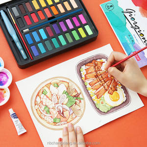Juego de pintura de acuarela, 36/48 colores Premium en caja de regalo con pincel, perfecto para los amantes de la pintura para dibujar e ilustrar. - Product Image 2