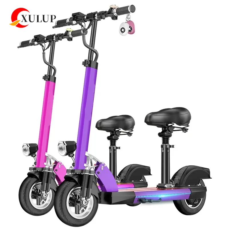 Scooter eléctrico para desplazamientos portátil en vehículo XULUP Q12 Scooter eléctrico adulto plegable Mini Scooter todoterreno plegable 500