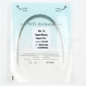 *Guber Dental teeth braces heated thermal ortodoncia niti archwire round super elastic orthodontic niti arch wire for promotion