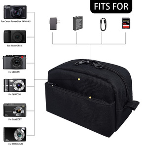 Compact Nylon Camera Bag With Adjustable Strap For Dslr Slr Mirrorless Cameras Soft Case Travel Carry Pouch - Product Image 4