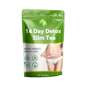 Thé minceur pour le ventre Clqq Organic 14 jours, plantes naturelles pour adultes, étiquette privée, détoxification du corps - Product Image 1