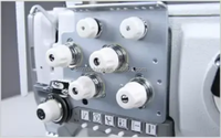 Nueva Máquina de Coser Honyu HY-550-1780B de Control Programable, Tipo Post Bed, Doble Aguja, Barra de Agujas Rotatoria y Triple Arrastre, en Venta