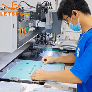 LETSEW LF-Q7 Máquina de ribetear con láser para bolsillos con cremallera, Venta directa de fábrica de China, Equipo patentado, 1400 unidades/día, Ahorra 5 trabajadores, Se buscan agentes - Product Image 1