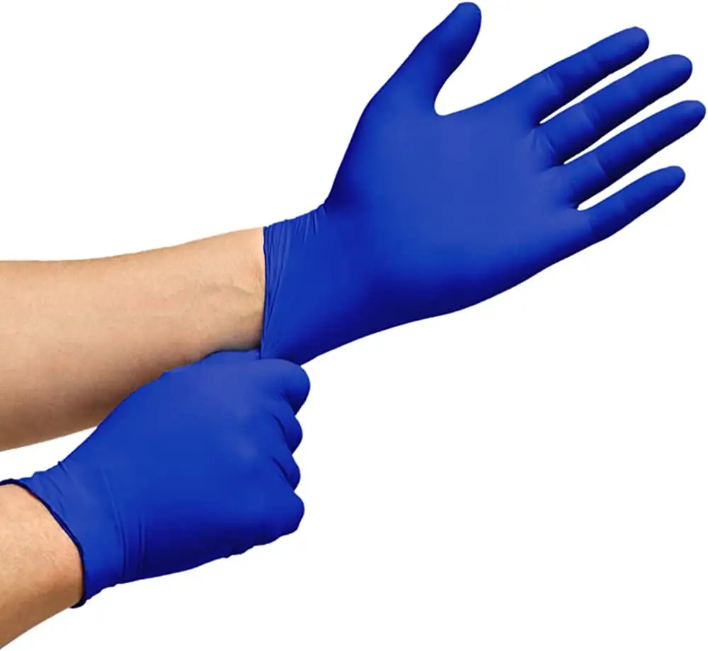 medical examination nitrile gloves power free Blue Medical Examination Nitrile