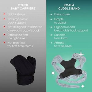 Échantillon gratuit de porte-bébé Koala Babycare, réglable et facile à porter comme un t-shirt - Porte-bébé unisexe pour nourrissons - Product Image 5