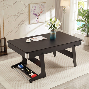Table de <span class=keywords><strong>billard</strong></span> pliable 3 en 1 en bois massif de haute qualité, portable et amovible, pour l'intérieur, 6 pieds, pour la famille - Product Image 3
