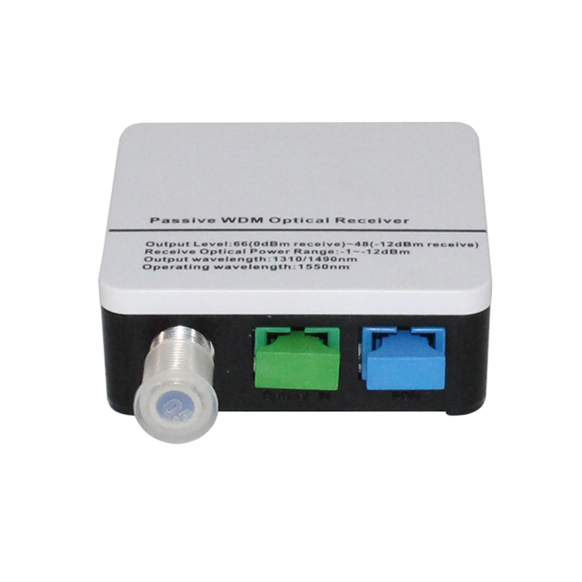 fiber optic fttb ftth catv wdm passive optical receiver cable tv mini node for epon gpon