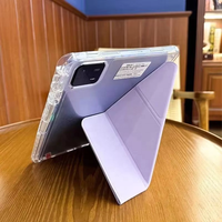 Étui Redmi Pad 2 SE 9,7 pouces 2026 avec support pour stylet, fonction veille automatique, magnétique, support pliable multi-angles 3+Y, dos en cuir PU rigide et acrylique