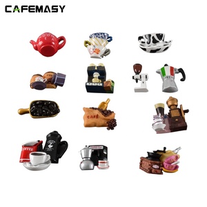 Aimants de réfrigérateur ronds en métal, accessoires de café Souvenir 3D, aimant de réfrigérateur personnalisé - Product Image 2