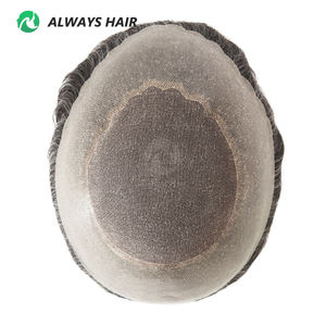 Parrucchino per Uomo con <span class=keywords><strong>Base</strong></span> in Mono 8x10, Onda Naturale, Lunghezza <span class=keywords><strong>6</strong></span> Pollici, Densità 120%, <span class=keywords><strong>Capelli</strong></span> Indiani - Product Image 1