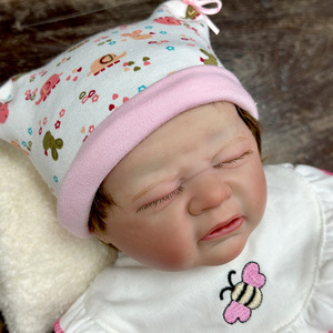 Muñeca Bebé <span class=keywords><strong>Reborn</strong></span> Realista Sunnyfan YY-01 de 17 Pulgadas con Ojos Cerrados, Vinilo de PVC Suave, en Stock para Dropshipping - Product Image 3