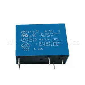 Thành phần điện tử Power Relay 12V/24VDC 10A 5pin Dip OMI-SH-112L Relay Module