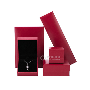 Factory Luxury Imitation Leather Paper Flip <b>Jewelry</b> Box Multi Color Plastic Base Jewellery <b>Packaging</b> For Retail Brand - Product Image 3