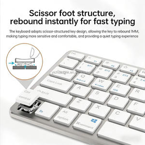 Nuevo Teclado Mecánico de Escritorio de 78 Teclas, Sincronización Multidispositivo, Mini Teclado Inalámbrico de Plástico de 2.4G sin Teclado Numérico - Product Image 4