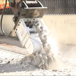 Piezas de maquinaria de construcción, fresadora hidráulica de carretera para excavadora de 20 toneladas, cortador de tambor de cadena Wolver BRC110 - Product Image 1