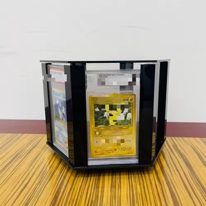 Wholesale Custom <b>Rotating</b> Acrylic Stand Modern Fashion Easy Assemble Trading Card Grading Slab Display for Game Card Collection - Product Image 2