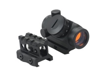 Lunette de visée point rouge anti-buée avec monture surélevée de 1 pouce, lunette optique 1X20mm