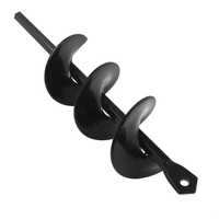 Outils de jardinage en acier au carbone pour le sol, tarières, forets hélicoïdaux et embouts de tarière spirale
