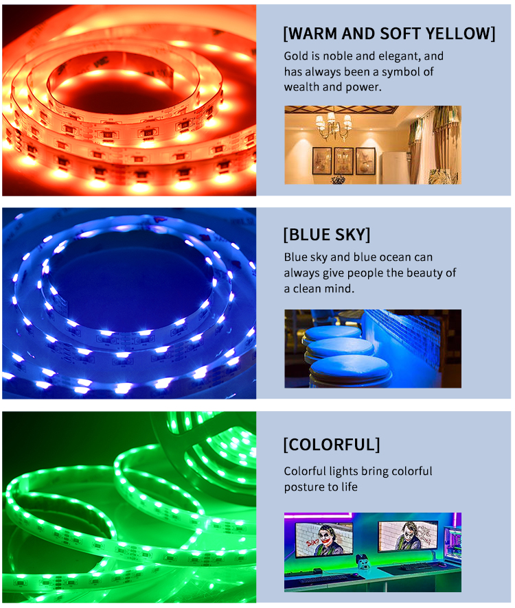 DC 12/24V 10MM wide 60LEDs side view LED strip light smd 020 LED strip RGB available