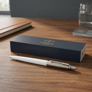 Parker Jotter Penna a Sfera Riciclata con Punta da 0,5 mm, Corpo in Acciaio e Meccanismo a Scatto in Metallo, Modello 107823-1 - Product Image 3