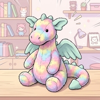 Peluche Dragon Bonbon Arc-en-ciel Version Haute Qualité 50-160cm Super Douce Rembourrée en Coton PP Anti-Stress Saint-Valentin