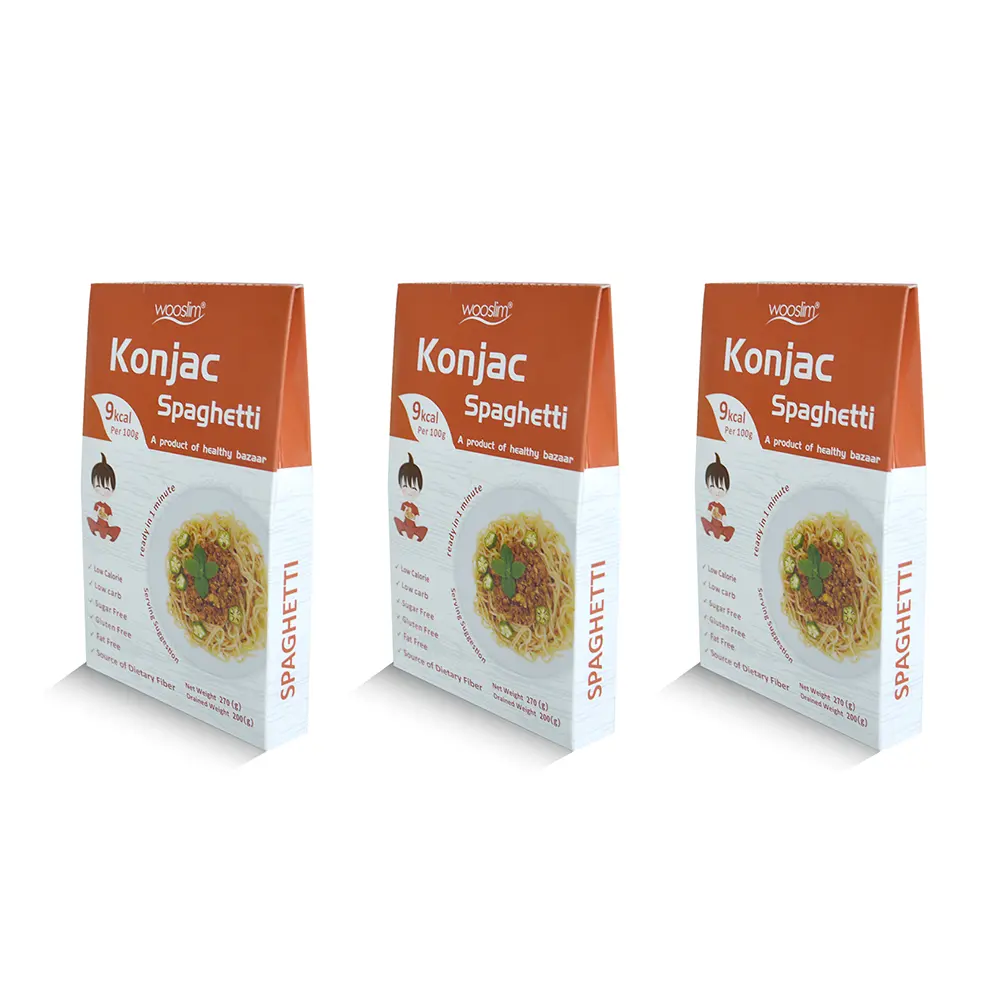 Private Label OEM kalorien arme dünne Pasta Low Carb Bio Shira taki Konjak Nudel Spaghetti Keto Essen