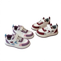 Baskets en cuir artificiel respirantes et confortables pour filles, collection Printemps/Automne 2025, à semelle souple, antidérapantes et résistantes à l'usure