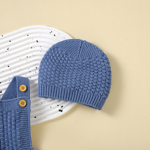 ชุดรอมเปอร์เด็กถักนิตติ้ง 2 ชิ้น พร้อมหมวก ชุดเสื้อผ้าเด็ก ยี่ห้อ Mimixiong ขายส่ง - Product Image 4