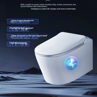 WC intelligent moderne de luxe, cuvette de toilette murale monobloc pour rénovation de maison haut de gamme