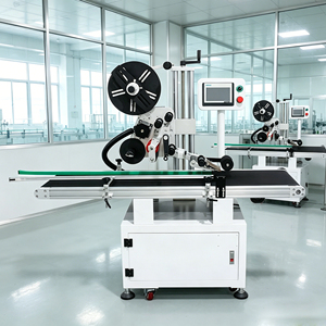 Machine d'étiquetage automatique professionnelle à écran tactile PLC avec moteur pour cartons, sacs et emballages en papier, à rouleaux à aiguilles - Product Image 1